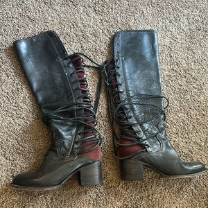 FreeBird lace up leather boots